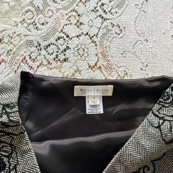 y2k preppy girly grunge coquette twee midi skirt w velvet floral detail - Picture 4 of 5